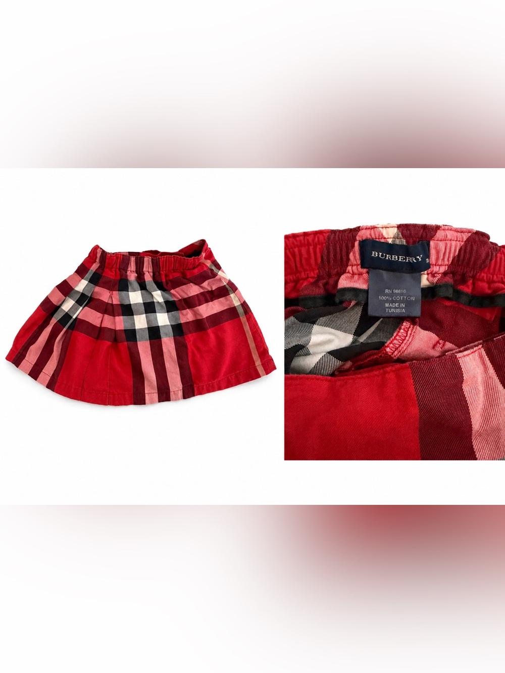 Burberry Toddler Skirt (vintage) *authentic* - Picture 2 of 2
